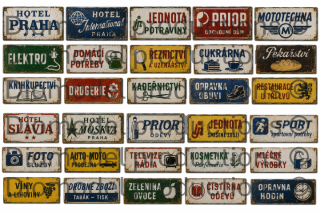 Czech commercial signs 80‘s