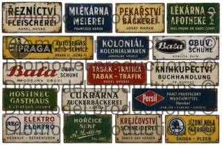 Czech shop signs WW 2