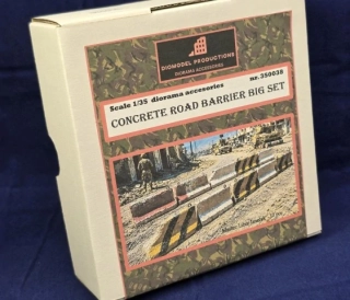 Concrete road barrier big set