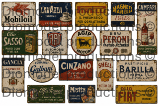Italian advertising signs