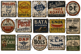Dutch advertising signs