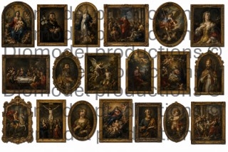 Historical baroque paintings