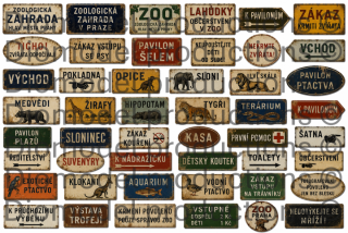 Czech ZOO signs