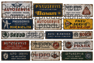 Czech car service signs 2