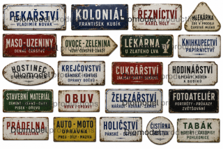 Czech commercial signs