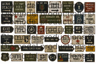 D-Day 1944 allied signs