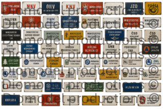 Czech office buildings signs late 80‘s – 90‘s
