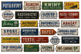 Czech commercial signs 40‘ -60‘
