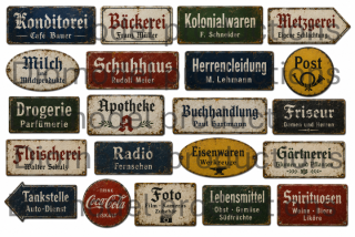 German commercial signs