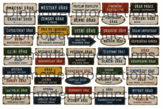 Signs for Czech office buildings 2