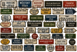 Signs for Czech office buildings 3