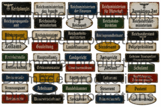 Signs for German office buildings 2