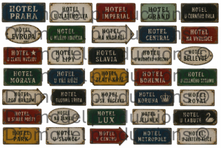 Czech hotel signs