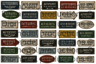 German car service signs