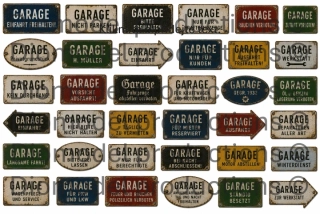 German garage signs