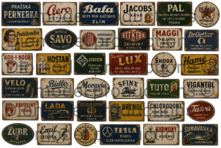 Czech advertising signs 2. 30‘ – 50‘