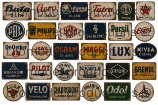 Czech advertising signs 3. 30‘ – 50‘
