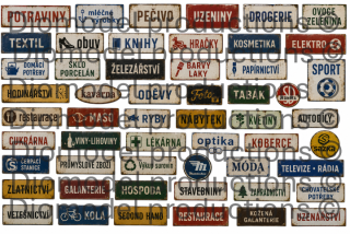 Czech store signs 30‘ – 70‘