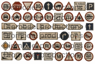 Czech traffic signs 1941 – 1961 mix